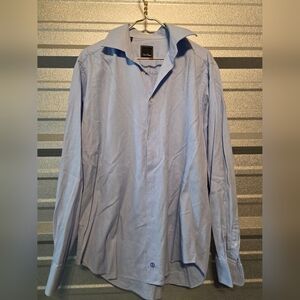 David Donahue Light Blue Dress Shirt for Men